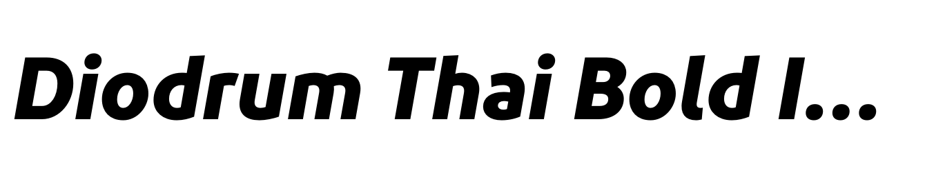 Diodrum Thai Bold Italic
