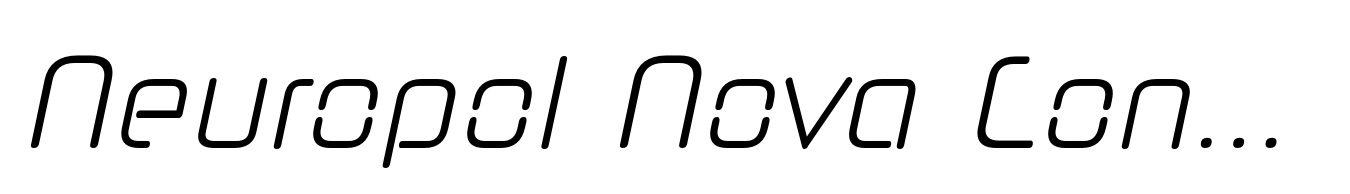 Neuropol Nova Condensed Light Italic