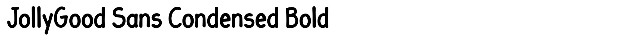 JollyGood Sans Condensed Bold image