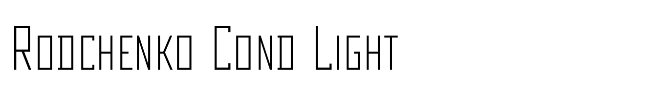 Rodchenko Cond Light