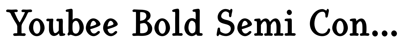 Youbee Bold Semi Condensed