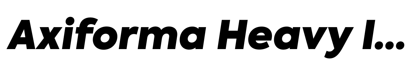 Axiforma Heavy Italic