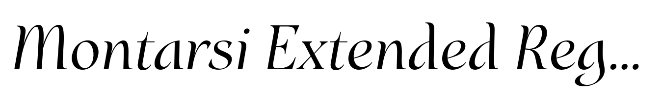 Montarsi Extended Regular Italic