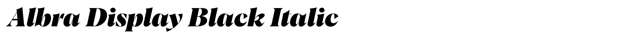 Albra Display Black Italic image