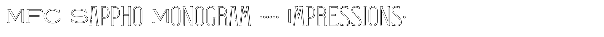 MFC Sappho Monogram (10000 Impressions) image