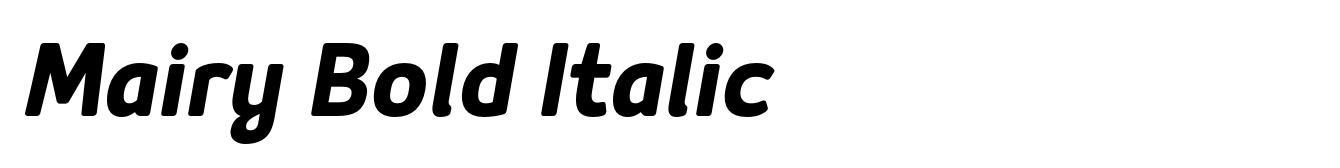 Mairy Bold Italic