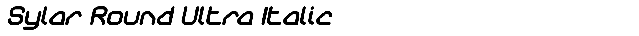 Sylar Round Ultra Italic image