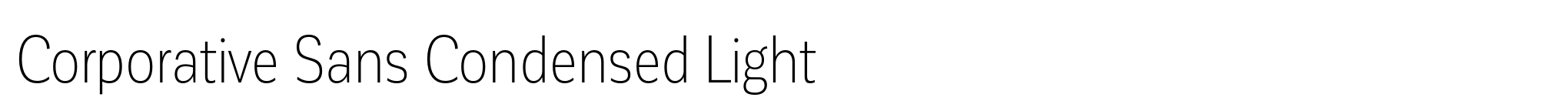 Corporative Sans Condensed Light image