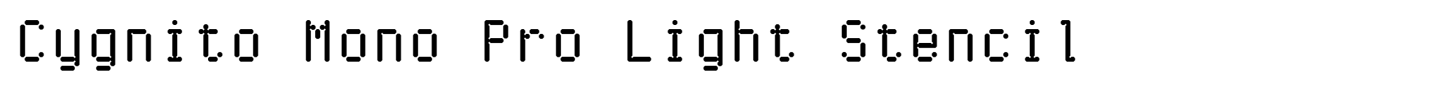 Cygnito Mono Pro Light Stencil image