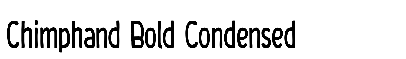 Chimphand Bold Condensed