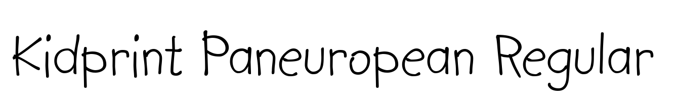 Kidprint Paneuropean Regular