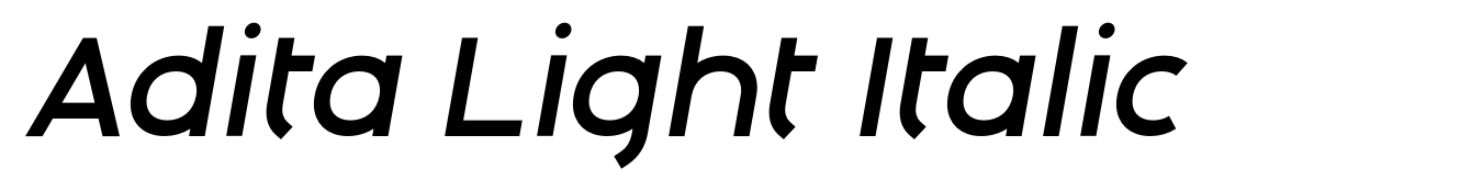 Adita Light Italic