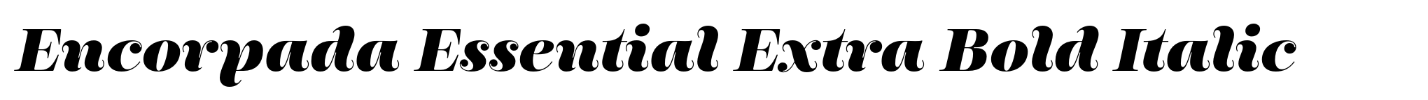 Encorpada Essential Extra Bold Italic image