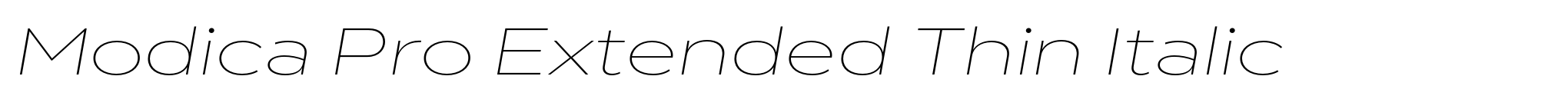 Modica Pro Extended Thin Italic image