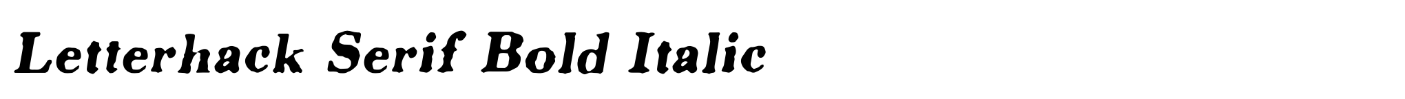 Letterhack Serif Bold Italic image