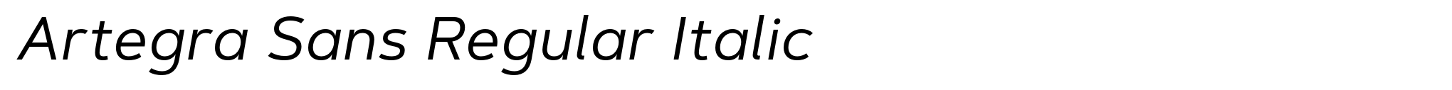 Artegra Sans Regular Italic image