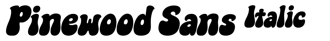 Pinewood Sans Italic