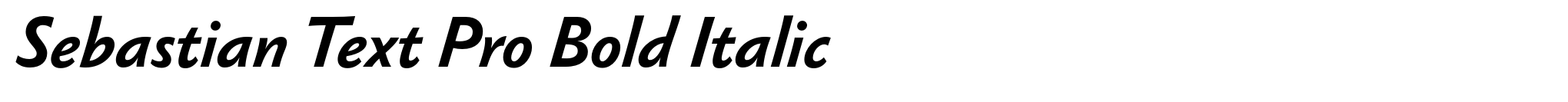 Sebastian Text Pro Bold Italic image