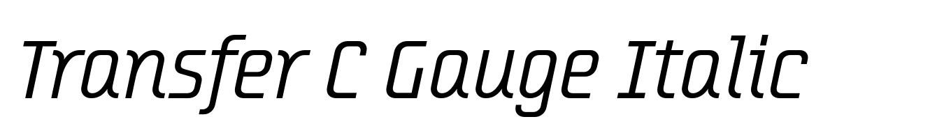 Transfer C Gauge Italic