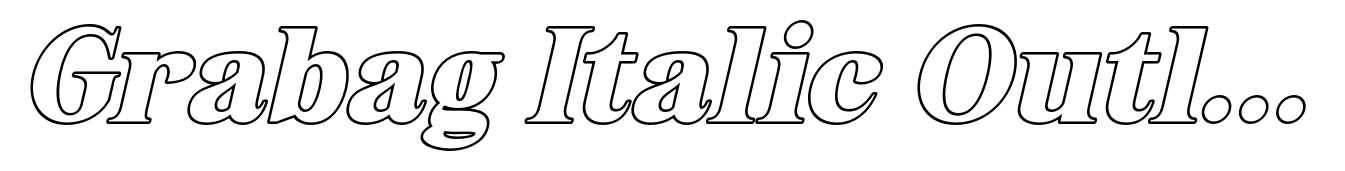 Grabag Italic Outline