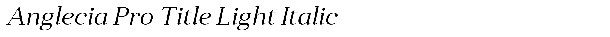 Anglecia Pro Title Light Italic image