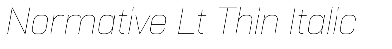 Normative Lt Thin Italic