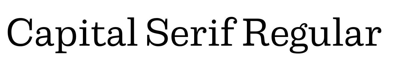 Capital Serif Regular