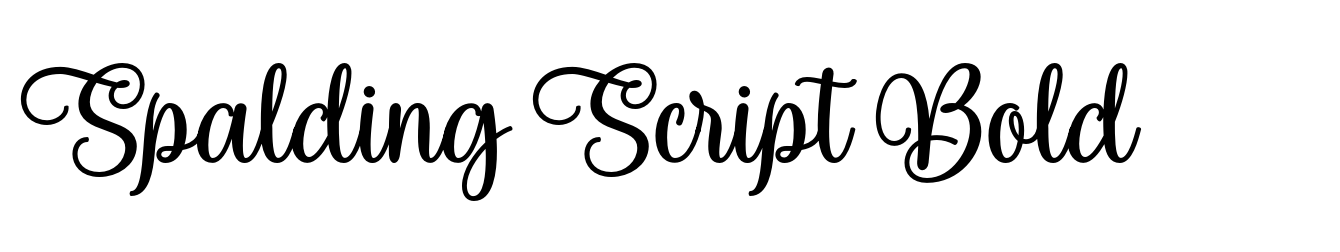 Spalding Script Bold