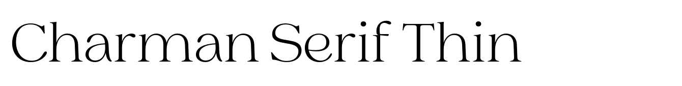 Charman Serif Thin