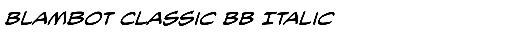 Blambot Classic BB Italic image