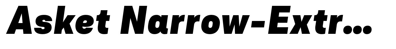 Asket Narrow-Extra Bold Italic