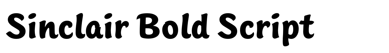 Sinclair Bold Script