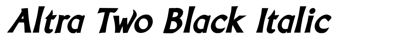Altra Two Black Italic