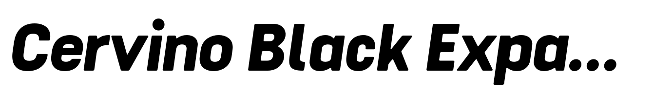 Cervino Black Expanded Italic