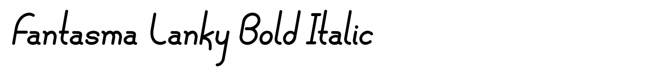 Fantasma Lanky Bold Italic