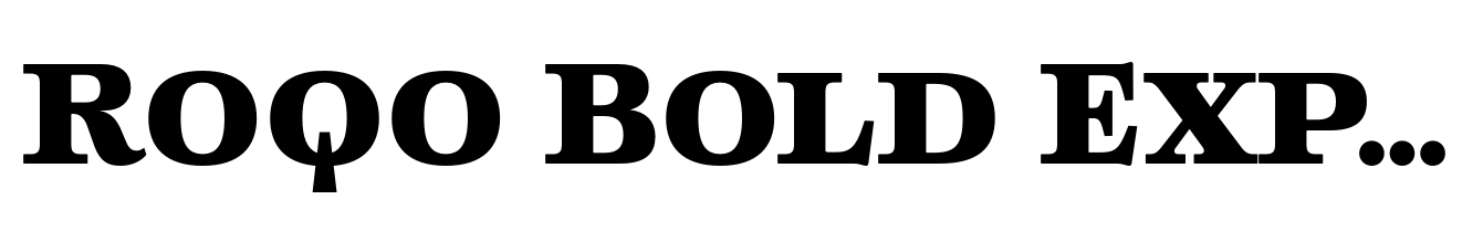Roqo Bold Expanded Text