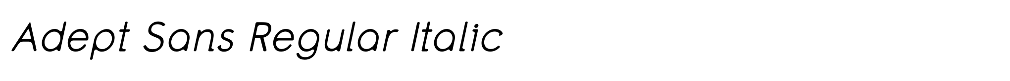 Adept Sans Regular Italic image