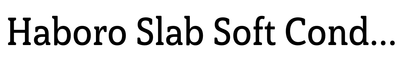 Haboro Slab Soft Condensed Demi