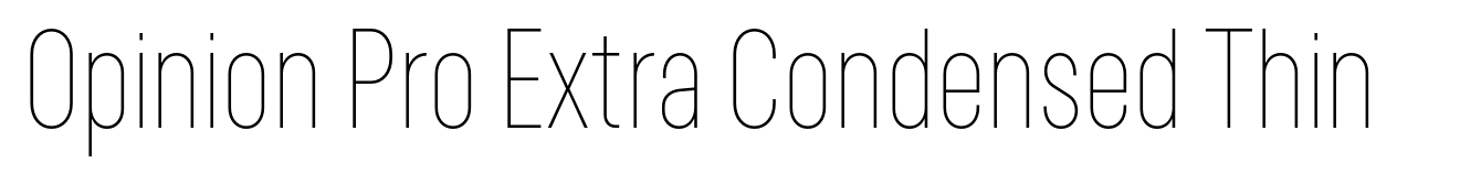 Opinion Pro Extra Condensed Thin