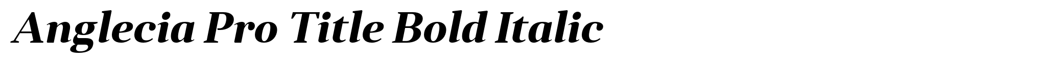 Anglecia Pro Title Bold Italic image