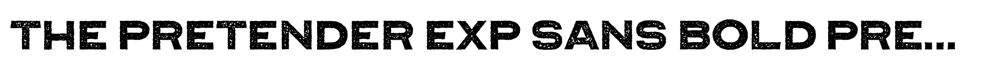 The Pretender Exp Sans Bold Press image