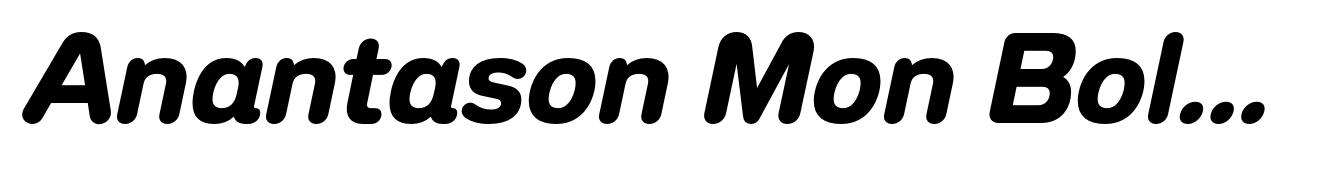 Anantason Mon Bold Italic