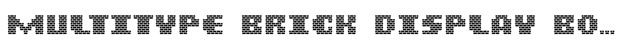 MultiType Brick Display Bold image