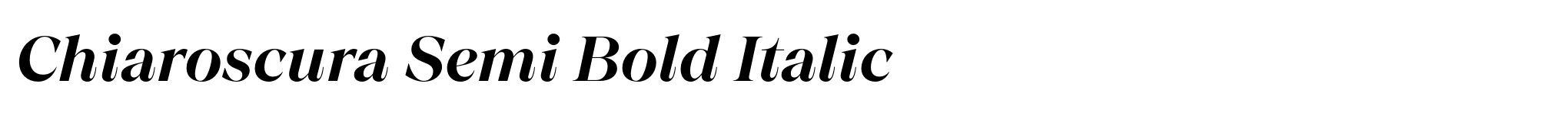 Chiaroscura Semi Bold Italic image