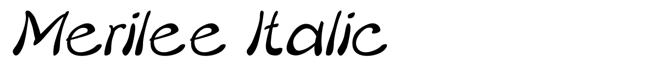 Merilee Italic