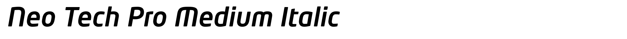 Neo Tech Pro Medium Italic image