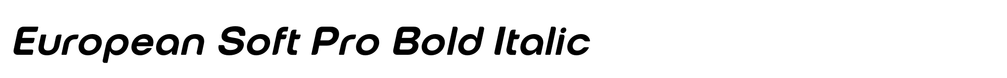 European Soft Pro Bold Italic image