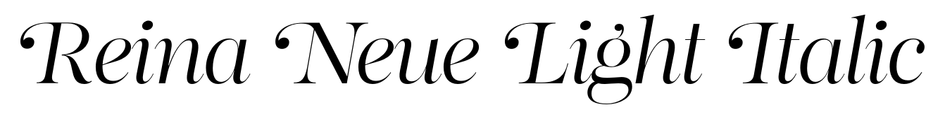 Reina Neue Light Italic