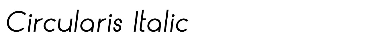 Circularis Italic