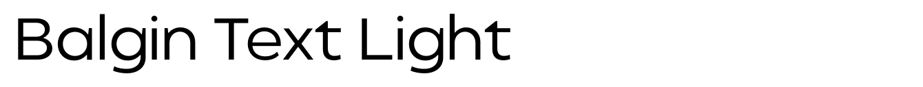 Balgin Text Light
